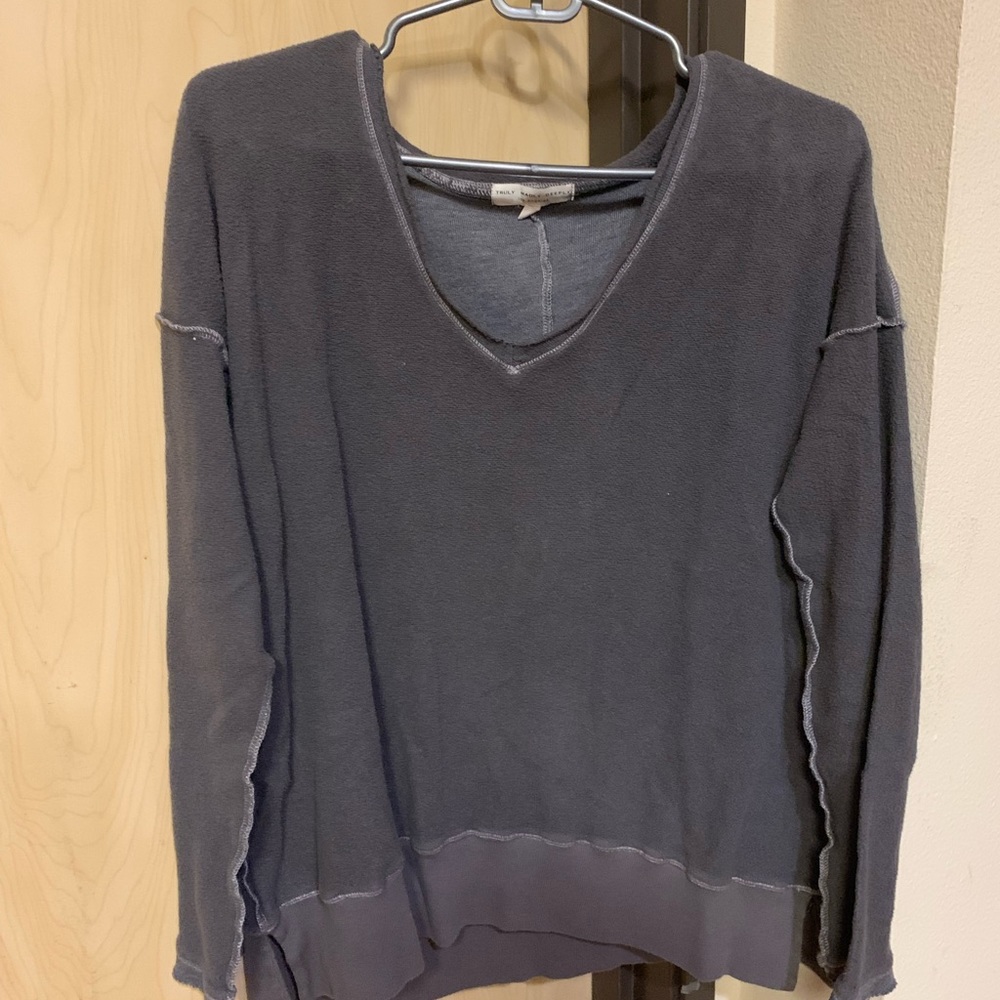 truly madly deeply los angeles grey sweater